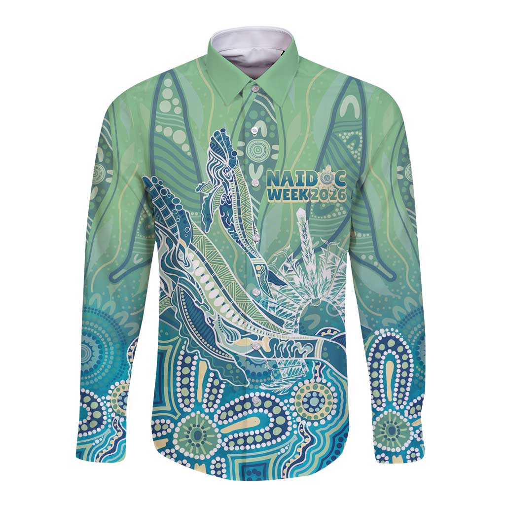 NAIDOC Week - 50 Years Deadly Torres Strait Long Sleeve Button Shirt Pastel Waves