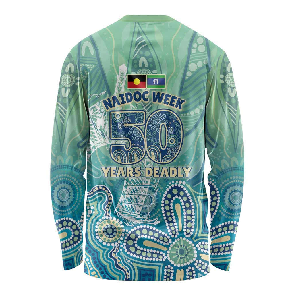 NAIDOC Week - 50 Years Deadly Torres Strait Long Sleeve Shirt Pastel Waves