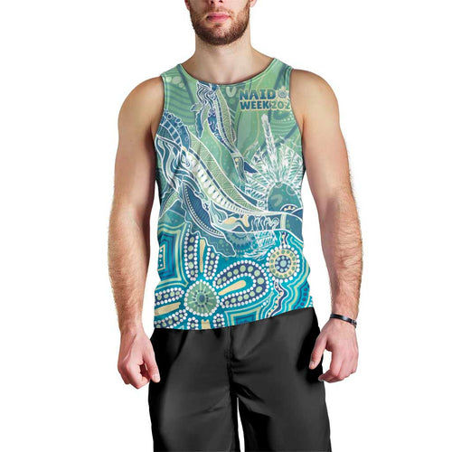 NAIDOC Week - 50 Years Deadly Torres Strait Men Tank Top Pastel Waves