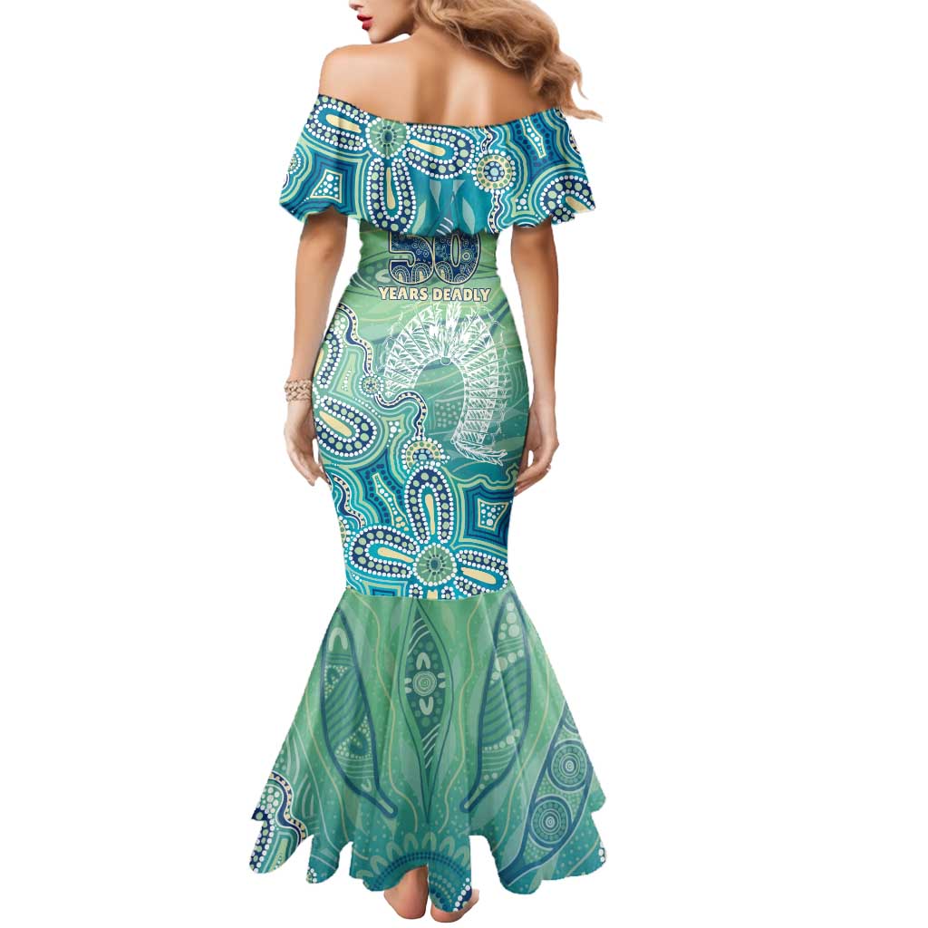 NAIDOC Week - 50 Years Deadly Torres Strait Mermaid Dress Pastel Waves