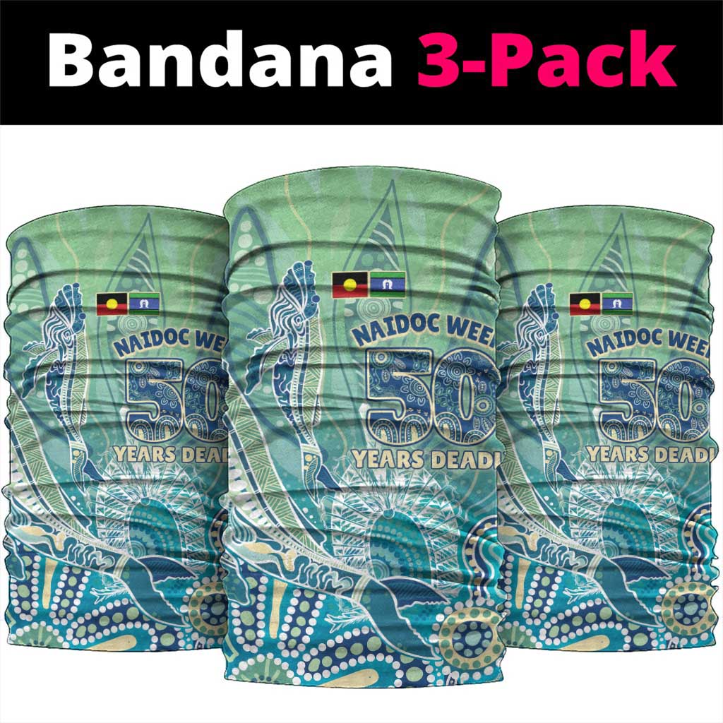 NAIDOC Week - 50 Years Deadly Torres Strait Neck Gaiter Pastel Waves