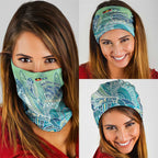 NAIDOC Week - 50 Years Deadly Torres Strait Neck Gaiter Pastel Waves