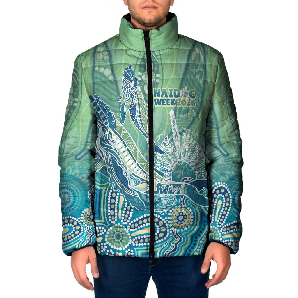NAIDOC Week - 50 Years Deadly Torres Strait Padded Jacket Pastel Waves