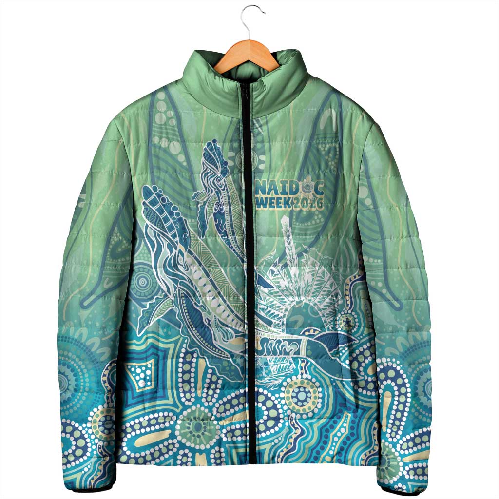 NAIDOC Week - 50 Years Deadly Torres Strait Padded Jacket Pastel Waves