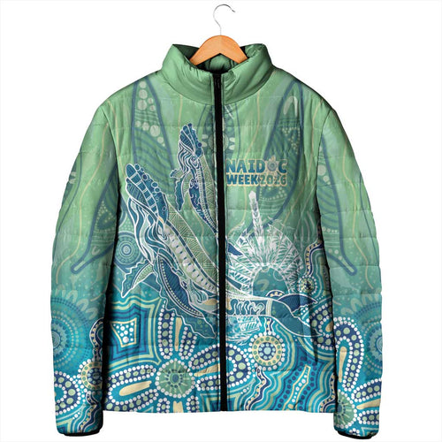 NAIDOC Week - 50 Years Deadly Torres Strait Padded Jacket Pastel Waves