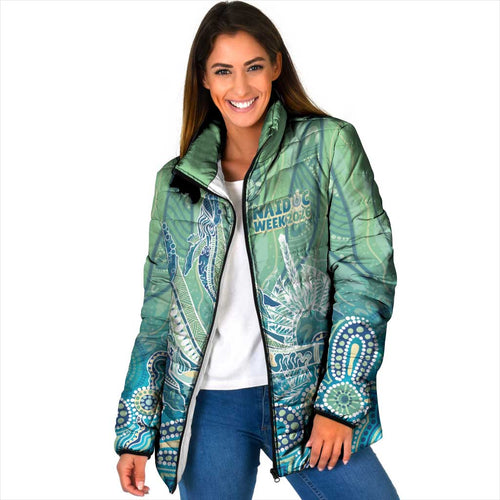 NAIDOC Week - 50 Years Deadly Torres Strait Padded Jacket Pastel Waves