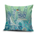 NAIDOC Week - 50 Years Deadly Torres Strait Pillow Cover Pastel Waves