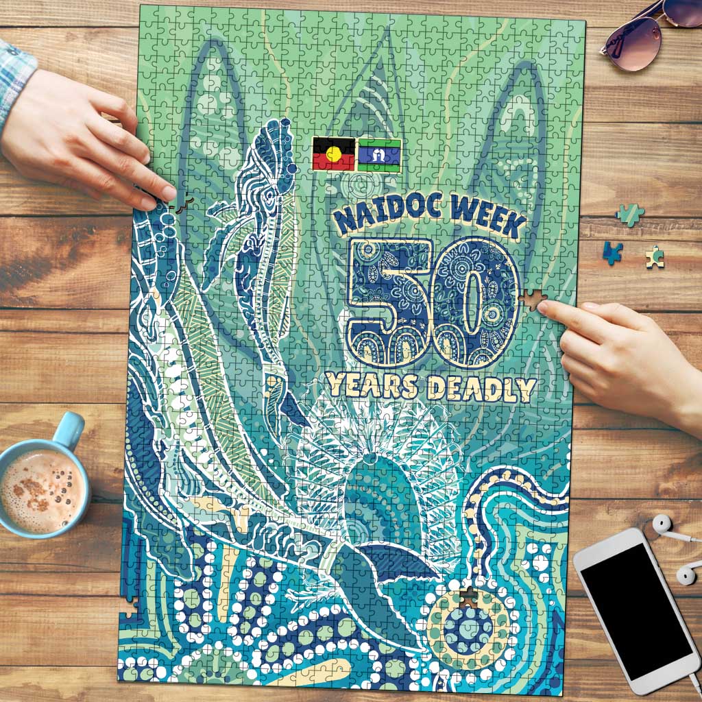 NAIDOC Week - 50 Years Deadly Torres Strait Puzzle Pastel Waves