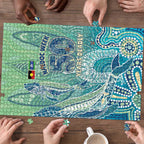 NAIDOC Week - 50 Years Deadly Torres Strait Puzzle Pastel Waves
