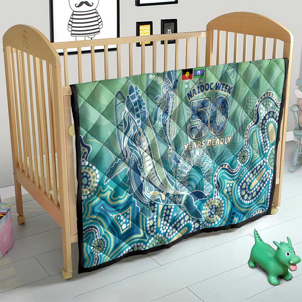 NAIDOC Week - 50 Years Deadly Torres Strait Quilt Pastel Waves