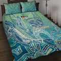 NAIDOC Week - 50 Years Deadly Torres Strait Quilt Bed Set Pastel Waves