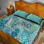 NAIDOC Week - 50 Years Deadly Torres Strait Quilt Bed Set Pastel Waves