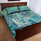 NAIDOC Week - 50 Years Deadly Torres Strait Quilt Bed Set Pastel Waves