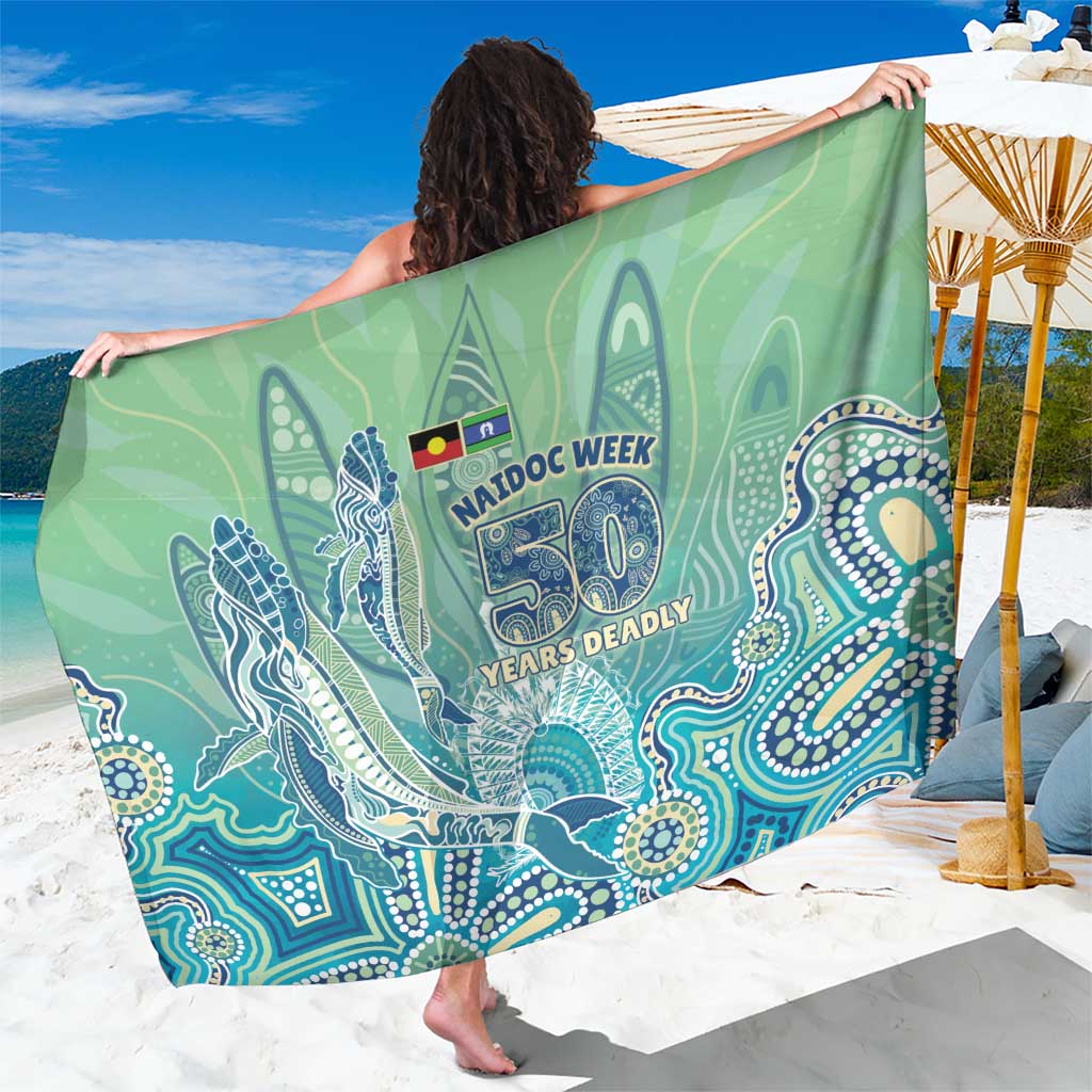 NAIDOC Week - 50 Years Deadly Torres Strait Sarong Pastel Waves