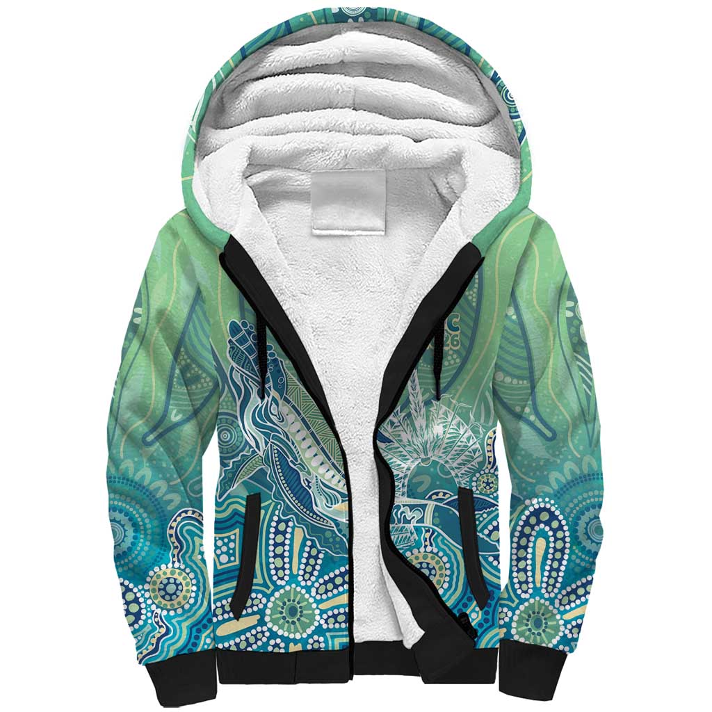 NAIDOC Week - 50 Years Deadly Torres Strait Sherpa Hoodie Pastel Waves