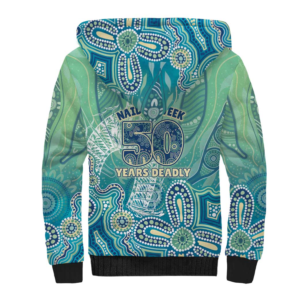 NAIDOC Week - 50 Years Deadly Torres Strait Sherpa Hoodie Pastel Waves