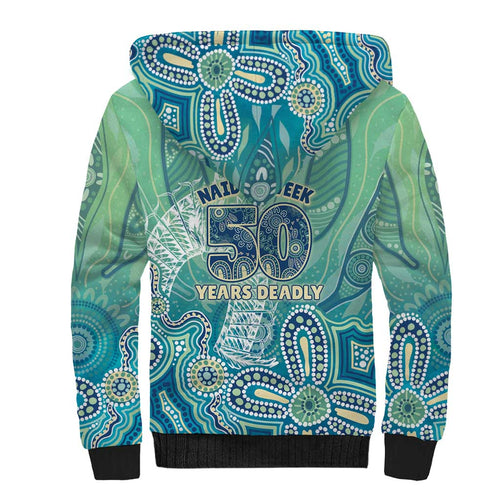 NAIDOC Week - 50 Years Deadly Torres Strait Sherpa Hoodie Pastel Waves
