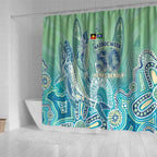 NAIDOC Week - 50 Years Deadly Torres Strait Shower Curtain Pastel Waves