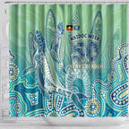 NAIDOC Week - 50 Years Deadly Torres Strait Shower Curtain Pastel Waves