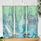 NAIDOC Week - 50 Years Deadly Torres Strait Skinny Tumbler Pastel Waves