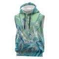 NAIDOC Week - 50 Years Deadly Torres Strait Sleeveless Hoodie Pastel Waves