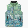 NAIDOC Week - 50 Years Deadly Torres Strait Sleeveless Puffer Jacket Pastel Waves