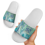 NAIDOC Week - 50 Years Deadly Torres Strait Slide Sandals Pastel Waves