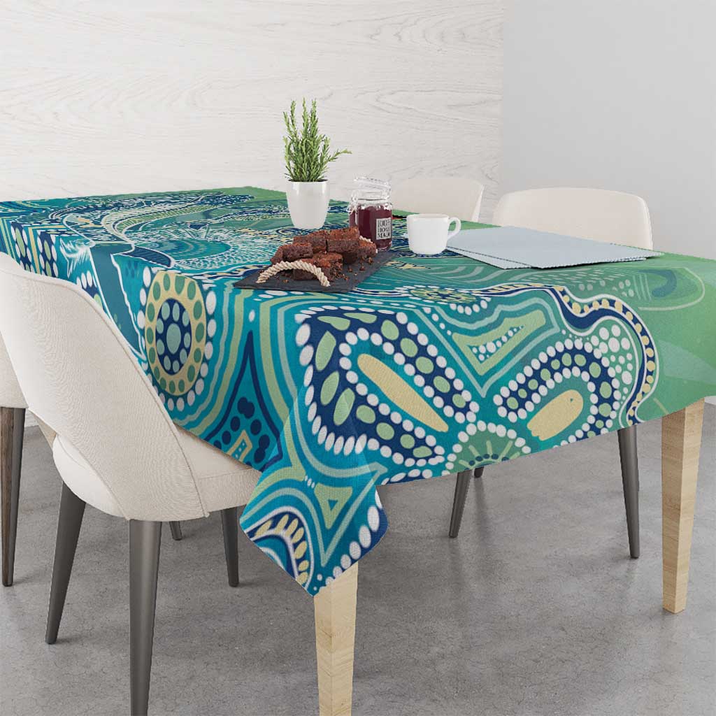 NAIDOC Week - 50 Years Deadly Torres Strait Tablecloth Pastel Waves