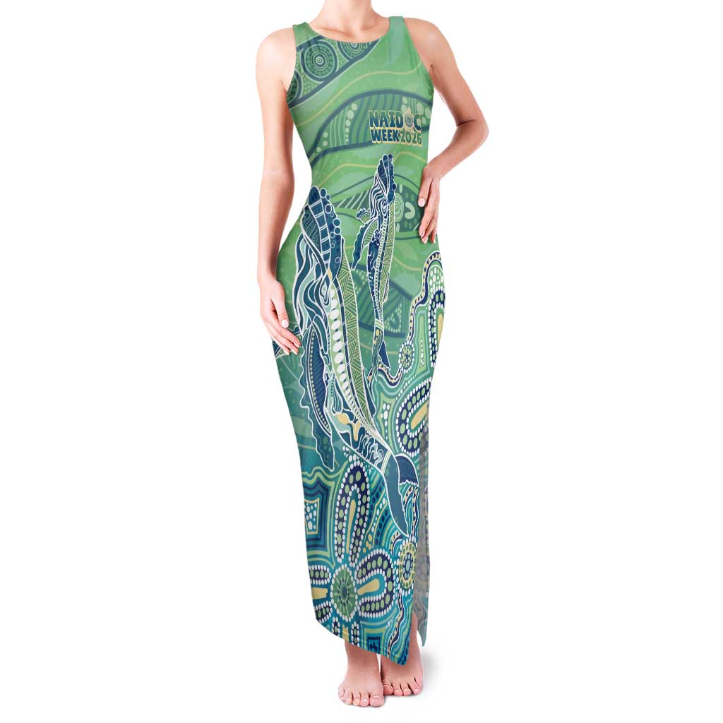 NAIDOC Week - 50 Years Deadly Torres Strait Tank Maxi Dress Pastel Waves