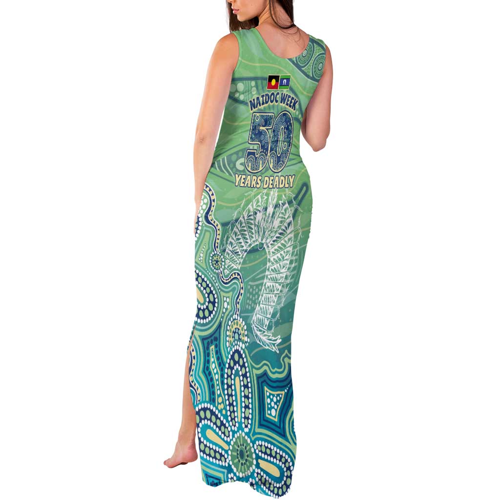 NAIDOC Week - 50 Years Deadly Torres Strait Tank Maxi Dress Pastel Waves
