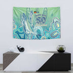 NAIDOC Week - 50 Years Deadly Torres Strait Tapestry Pastel Waves