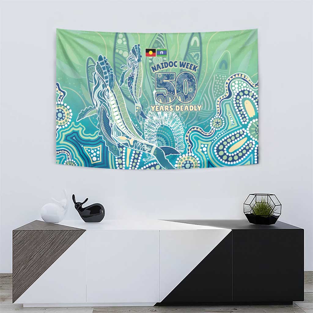 NAIDOC Week - 50 Years Deadly Torres Strait Tapestry Pastel Waves