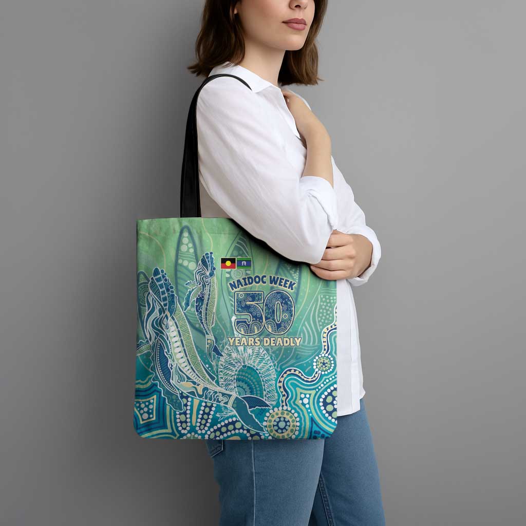 NAIDOC Week - 50 Years Deadly Torres Strait Tote Bag Pastel Waves