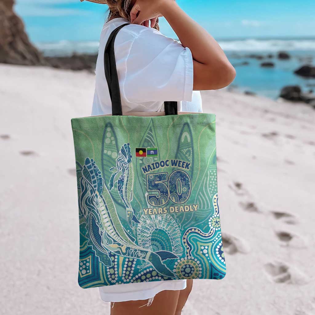 NAIDOC Week - 50 Years Deadly Torres Strait Tote Bag Pastel Waves