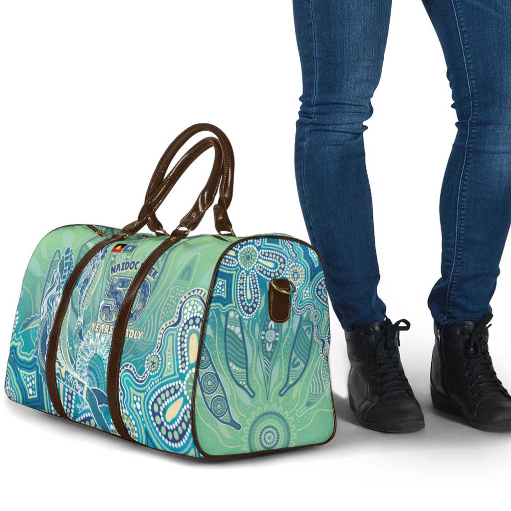 NAIDOC Week - 50 Years Deadly Torres Strait Travel Bag Pastel Waves