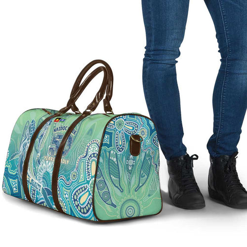 NAIDOC Week - 50 Years Deadly Torres Strait Travel Bag Pastel Waves