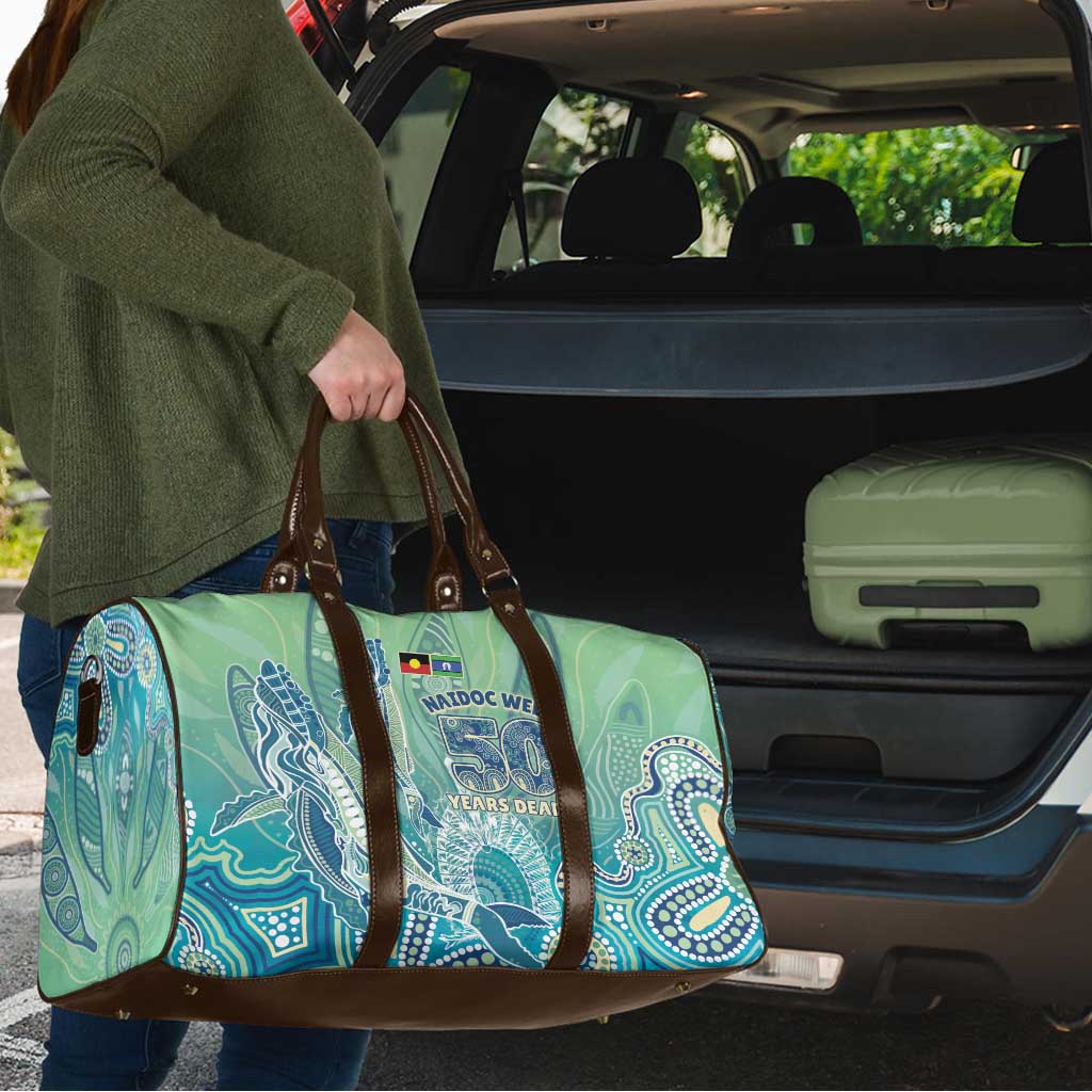 NAIDOC Week - 50 Years Deadly Torres Strait Travel Bag Pastel Waves