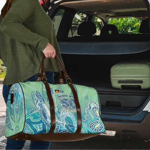 NAIDOC Week - 50 Years Deadly Torres Strait Travel Bag Pastel Waves