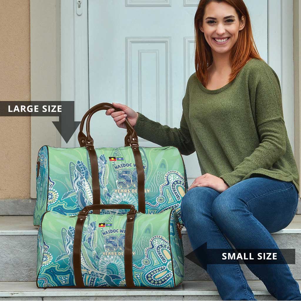 NAIDOC Week - 50 Years Deadly Torres Strait Travel Bag Pastel Waves