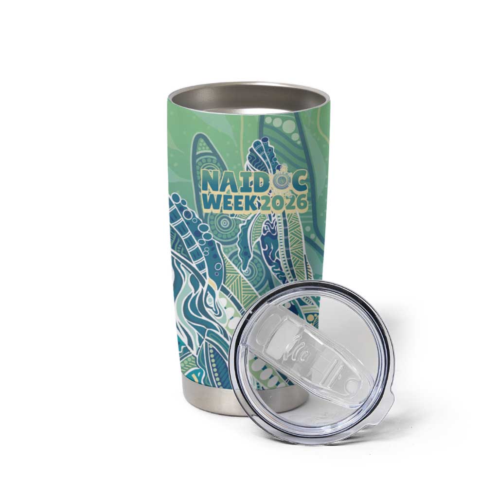 NAIDOC Week - 50 Years Deadly Torres Strait Tumbler Cup Pastel Waves