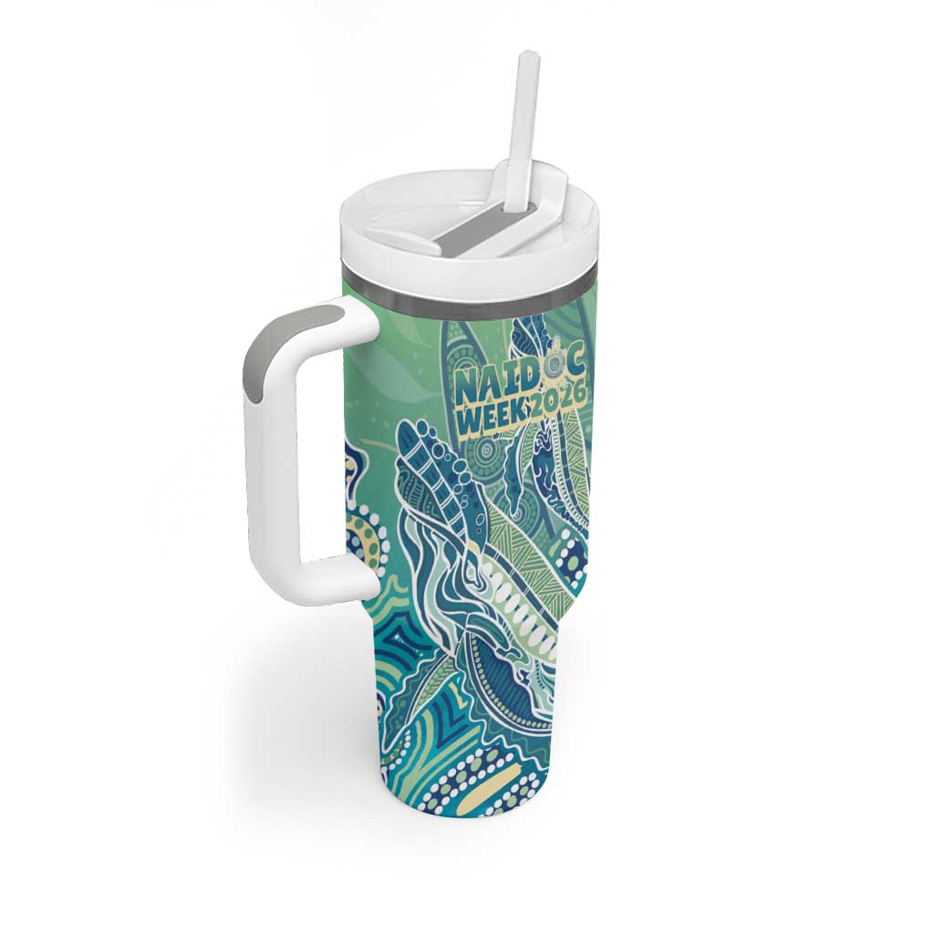 NAIDOC Week - 50 Years Deadly Torres Strait Tumbler With Handle Pastel Waves