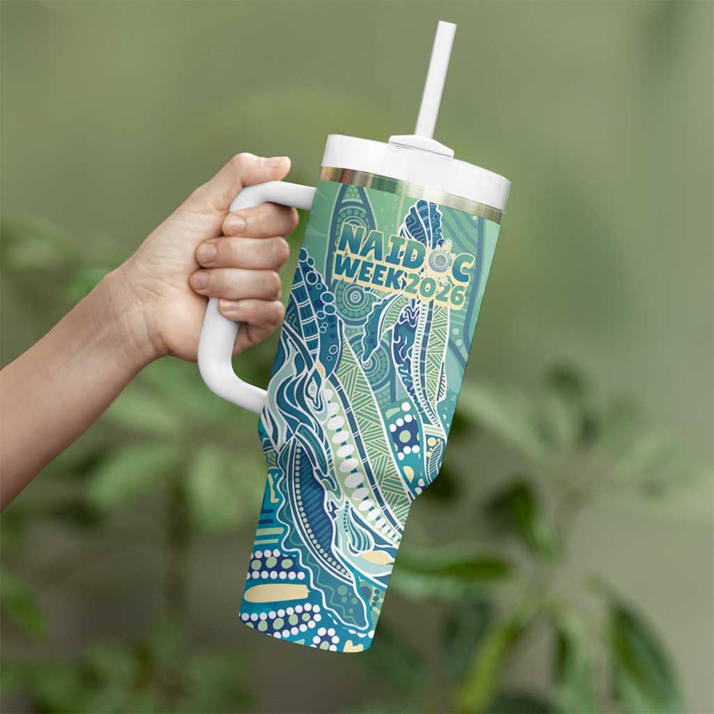 NAIDOC Week - 50 Years Deadly Torres Strait Tumbler With Handle Pastel Waves