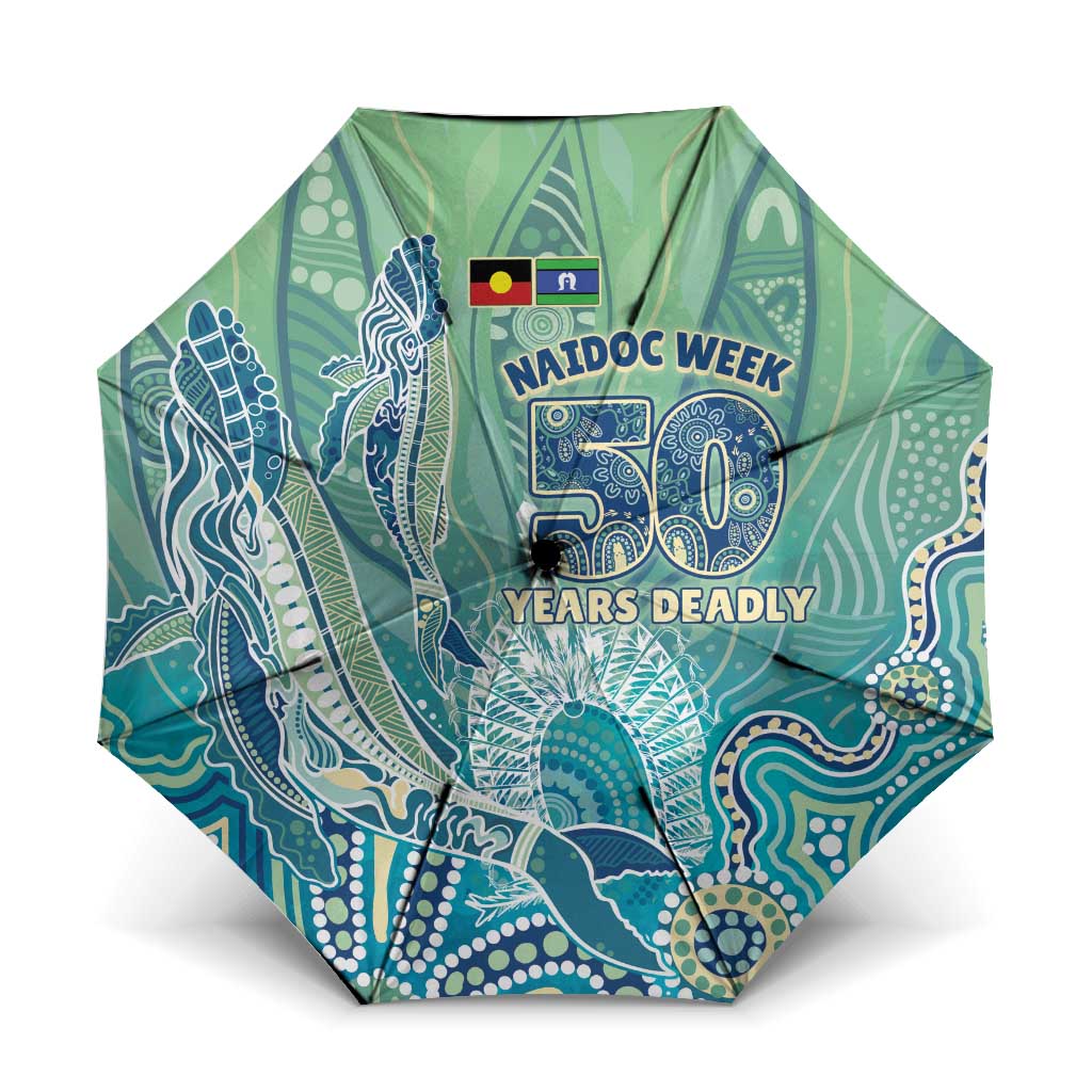 NAIDOC Week - 50 Years Deadly Torres Strait Umbrella Pastel Waves