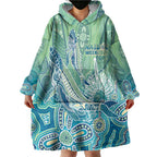 NAIDOC Week - 50 Years Deadly Torres Strait Wearable Blanket Hoodie Pastel Waves