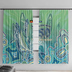 NAIDOC Week - 50 Years Deadly Torres Strait Window Curtain Pastel Waves