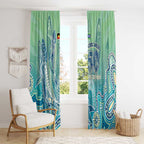 NAIDOC Week - 50 Years Deadly Torres Strait Window Curtain Pastel Waves