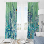 NAIDOC Week - 50 Years Deadly Torres Strait Window Curtain Pastel Waves