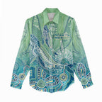 NAIDOC Week - 50 Years Deadly Torres Strait Women Casual Shirt Pastel Waves