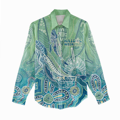NAIDOC Week - 50 Years Deadly Torres Strait Women Casual Shirt Pastel Waves
