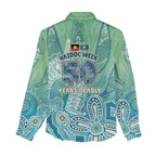 NAIDOC Week - 50 Years Deadly Torres Strait Women Casual Shirt Pastel Waves